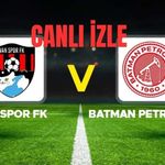 Vanspor-Batman Petrolspor Maçı izle