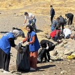 Van Gölü kıyısında alarm veren görüntü! 100 kişi seferber oldu