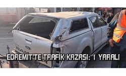 Edremit'te trafik kazası: 1 yaralı