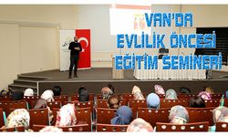 Van'da evlilik öncesi eğitim semineri...