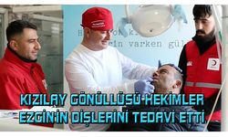 Kızılay gönüllüsü hekimlerden Ezgin'e diş tedavisi...