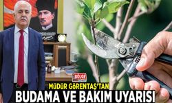 Müdür Görentaş'tan budama ve bakım uyarısı