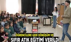 Öğrencilere geri dönüşüm ve sıfır atık eğitimi