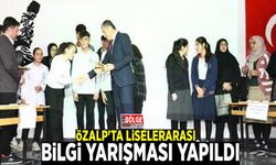 Özalp'ta liselerarası bilgi yarışması yapıldı