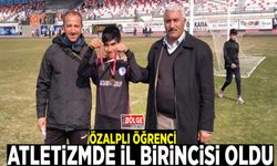 Özalplı öğrenci atletizmde il birincisi oldu