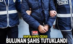 Van'da hapis cezası bulunan şahıs tutuklandı