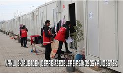 Vanlı ekiplerden depremzedelere psikososyal destek...