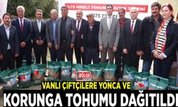Vanlı çiftçilere yonca ve korunga tohumu dağıtıldı