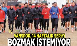 Vanspor, 14 haftalık seriyi bozmak istemiyor