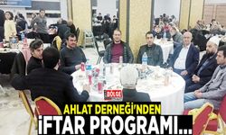 Ahlat Derneği'nden iftar programı…