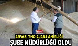 Arvas: TMO Ajans Amirliği, şube müdürlüğü oldu