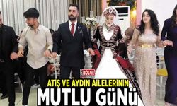 Atiş ve Aydın ailelerinin mutlu günü