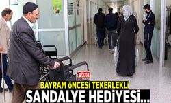 Bayram öncesi tekerlekli sandalye hediyesi…
