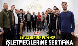 Büyükşehir’den pet-shop işletmecilerine sertifika