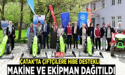 Çatak’ta çiftçilere hibe destekli makine ve ekipman dağıtıldı