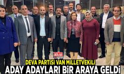 DEVA Partisi Van milletvekili aday adayları bir araya geldi