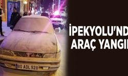 İpekyolu'nda araç yangını