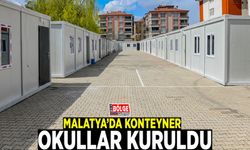 Malatya’da konteyner okullar kuruldu