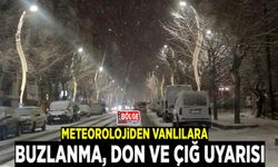 Meteorolojiden Vanlılara buzlanma, don ve çığ uyarısı