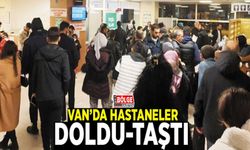 Van'da hastaneler doldu-taştı