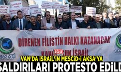 Van'da İsrail'in Mescid-i Aksa'ya saldırıları protesto edildi