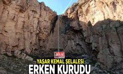 Van'da Yaşar Kemal Şelalesi erken kurudu