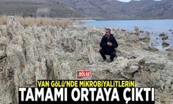 Van Gölü’nde mikrobiyalitlerin tamamı ortaya çıktı