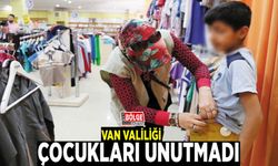 Van Valiliği çocukları unutmadı