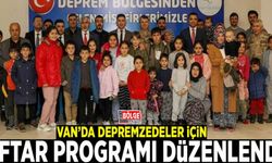 Van’da depremzedeler için iftar programı düzenlendi