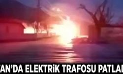 Van’da elektrik trafosu patladı