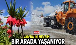 Van’da iki mevsim bir arada yaşanıyor