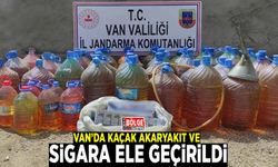 Van’da kaçak akaryakıt ve sigara ele geçirildi