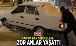 Van’da kar sürücülere zor anlar yaşattı