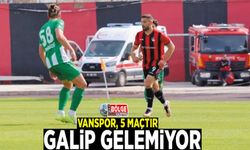 Vanspor, 5 maçtır galip gelemiyor