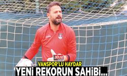 Vanspor'lu Haydar, yeni rekorun sahibi…