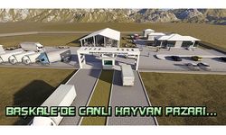 Başkale Belediyesi canlı hayvan pazarı kuruyor