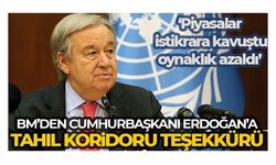 BM'den Cumhurbaşkanı Erdoğan'a tahıl koridoru teşekkürü
