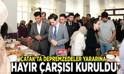 Çatak’ta depremzedeler yararına hayır çarşısı kuruldu