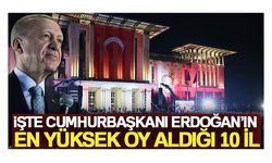 Cumhurbaşkanı Erdoğan'ın en yüksek oy aldığı 10 şehir...