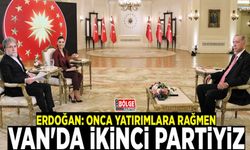 Cumhurbaşkanı Erdoğan: Onca yatırımlara rağmen Van'da ikinci partiyiz