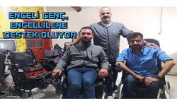 Engelli genç akülü araç tamir ederek engellilere destek oluyor