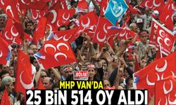 Milliyetçi Hareket Partisi Van'da 25 bin 514 oy aldı