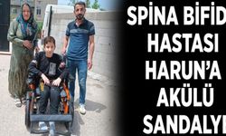 Spina bifida hastası Harun’a akülü sandalye