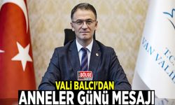 Vali Balcı'dan Anneler Günü Mesajı