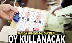 Van'da 706 bin 445 seçmen oy kullanacak