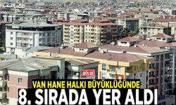 Van hane halkı büyüklüğünde 8. sırada…