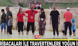 Başkale’de peribacaları ile travertenlere yoğun ilgi