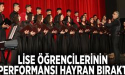 Lise öğrencilerinin performansı hayran bıraktı