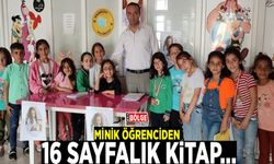 Minik öğrenciden 16 sayfalık kitap…