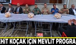 Şehit Muhammet Koçak için mevlit programı düzenlendi